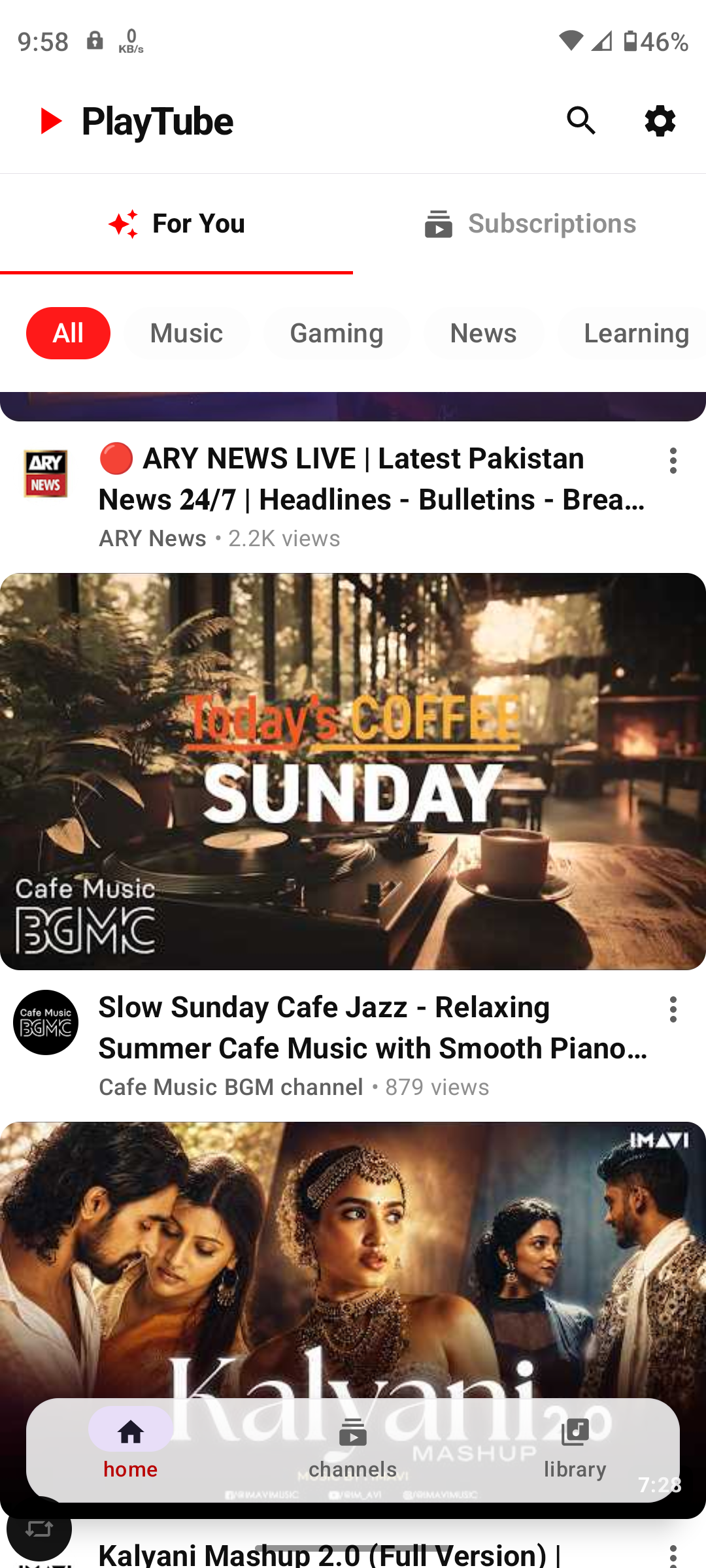 Screenshot of PlayTube