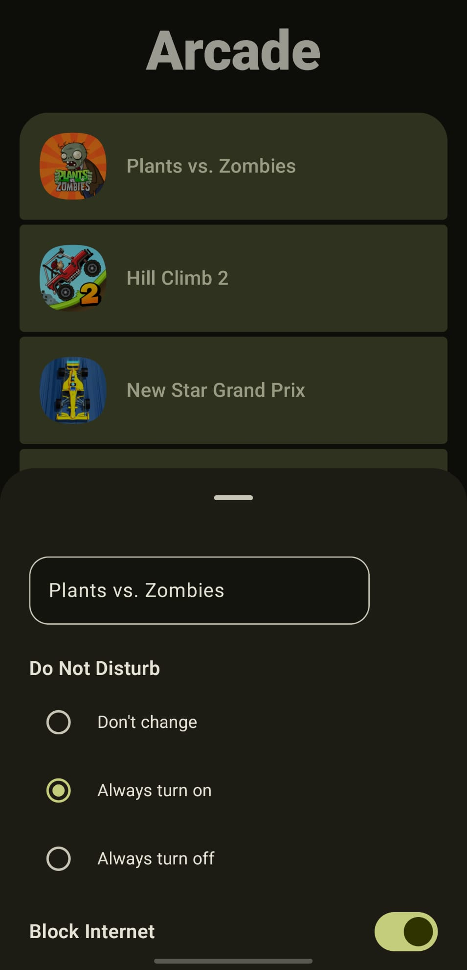 Screenshot of Arcade