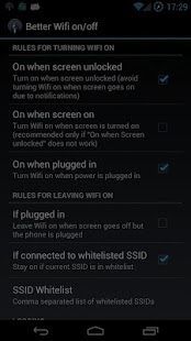 Screenshot of Better Wifi on/off