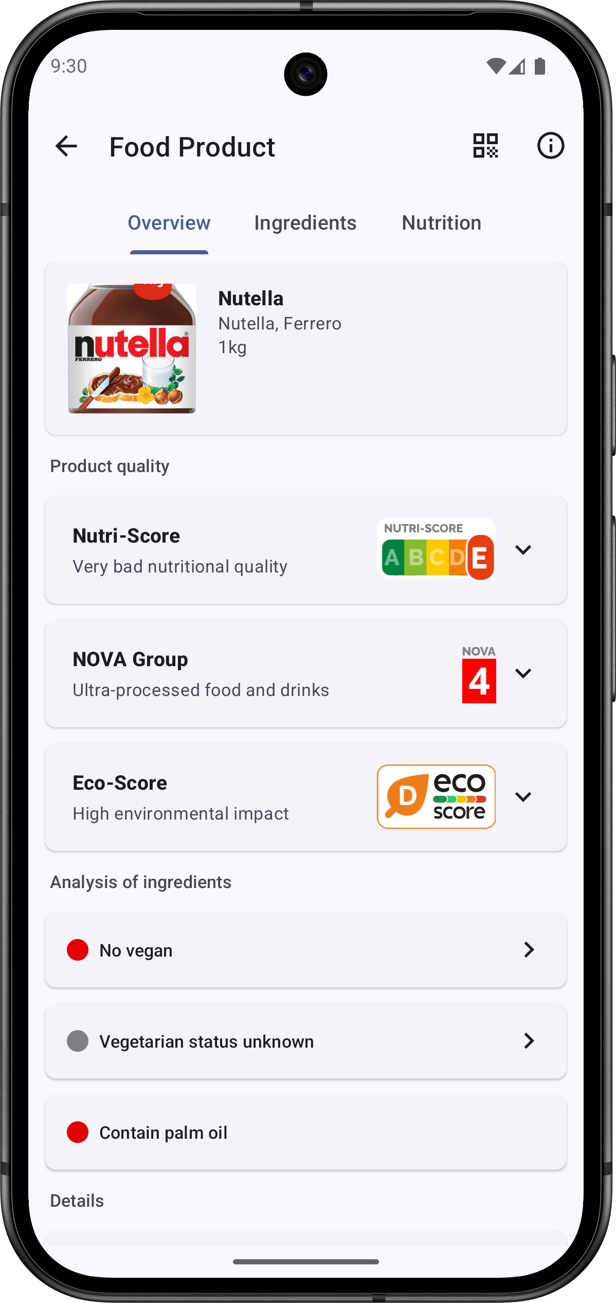 Screenshot of Barcode Scanner