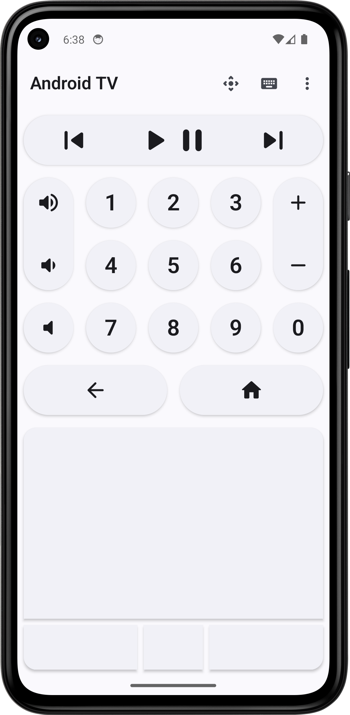 Screenshot of Bluetooth Remote