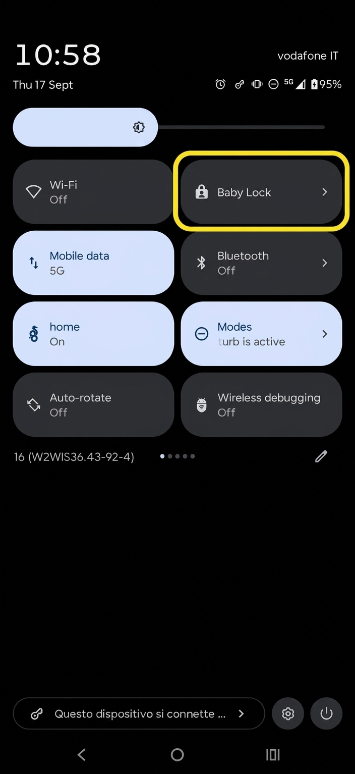 Screenshot of Baby Touch Lock