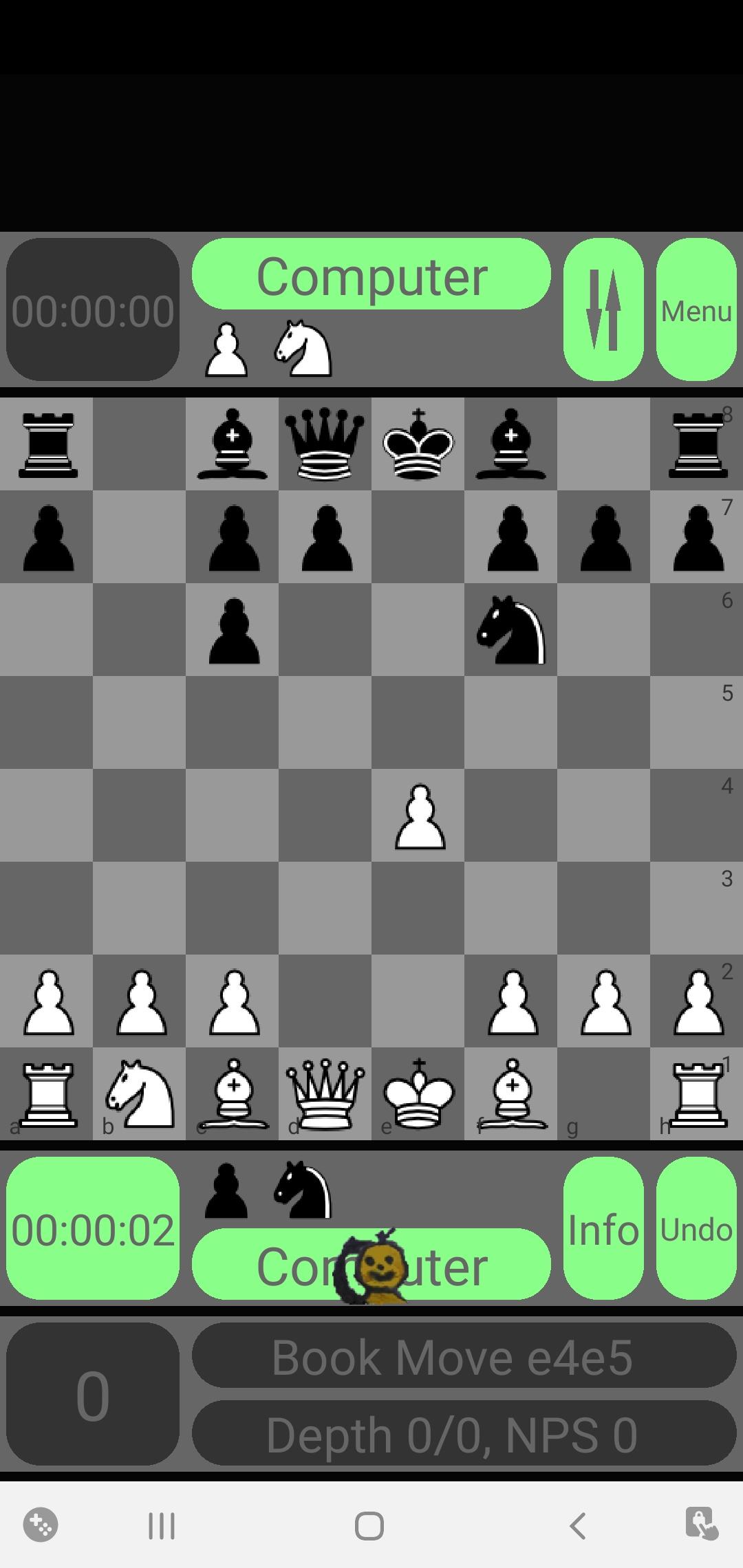 Screenshot of Bagatur Chess Engine