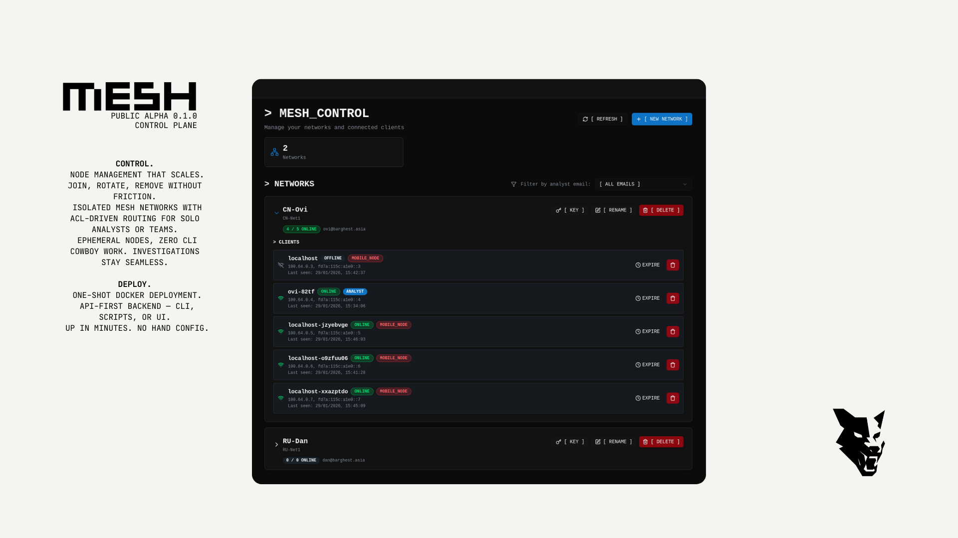 Screenshot of MESH
