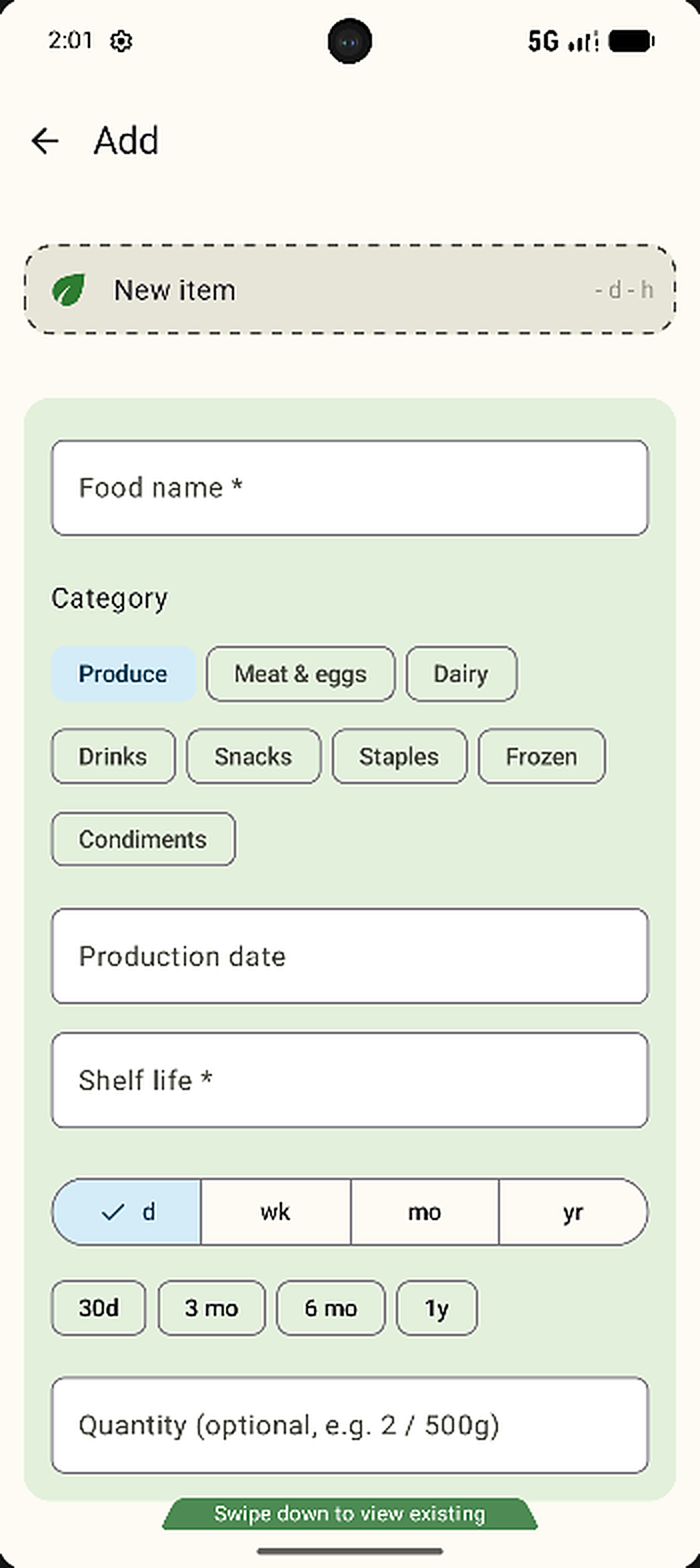 Screenshot of FreshMate