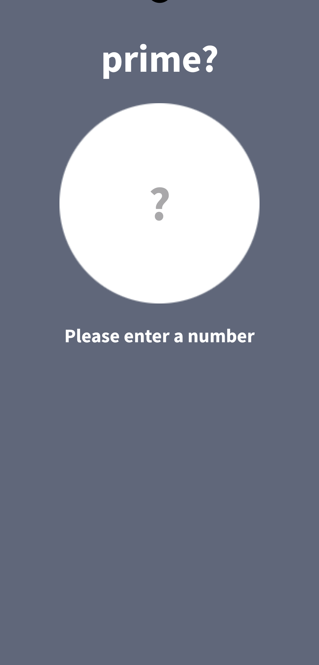 Screenshot of Is it Prime
