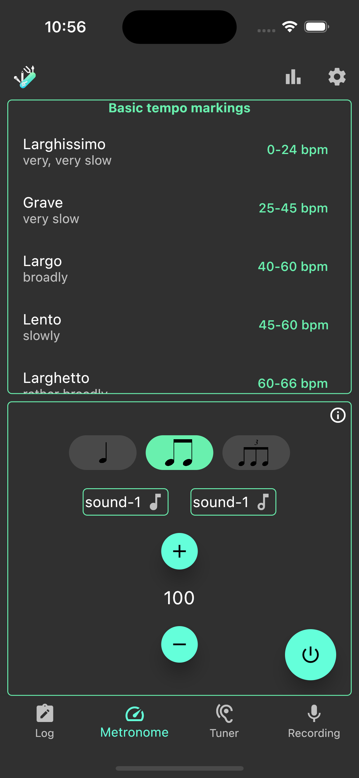 Screenshot of Practice Suite