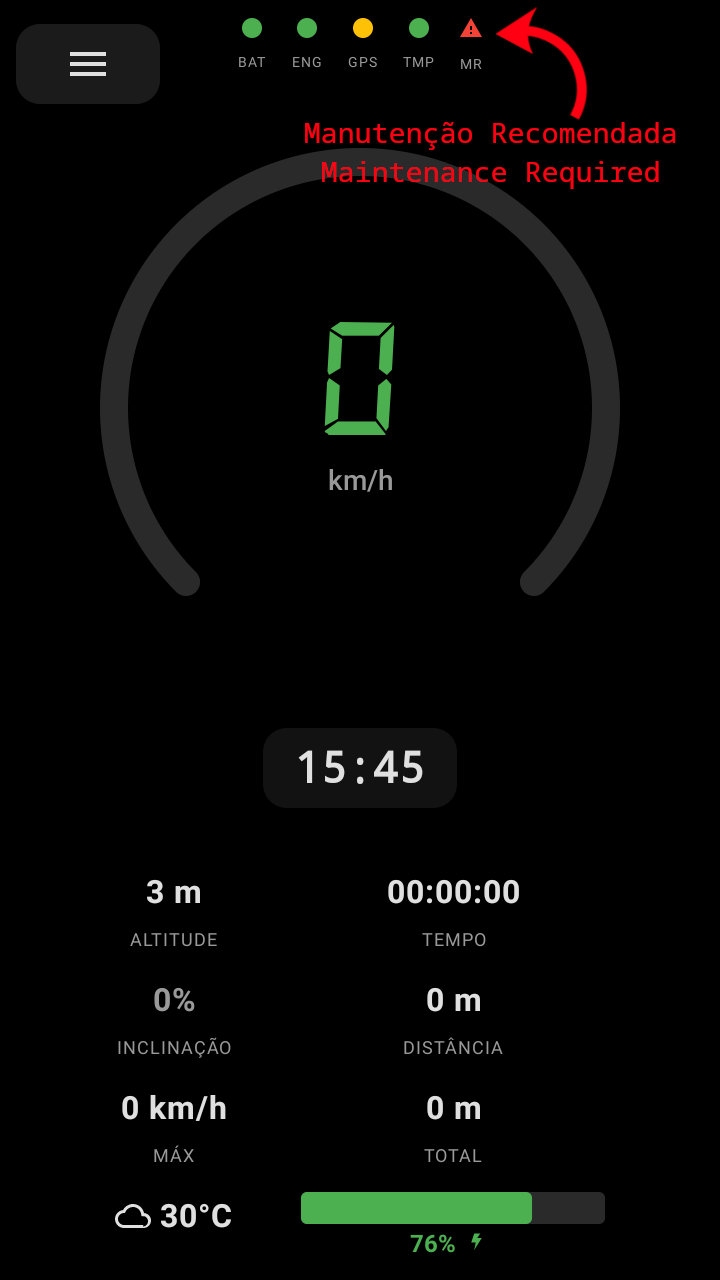 Screenshot of BikeTrackd