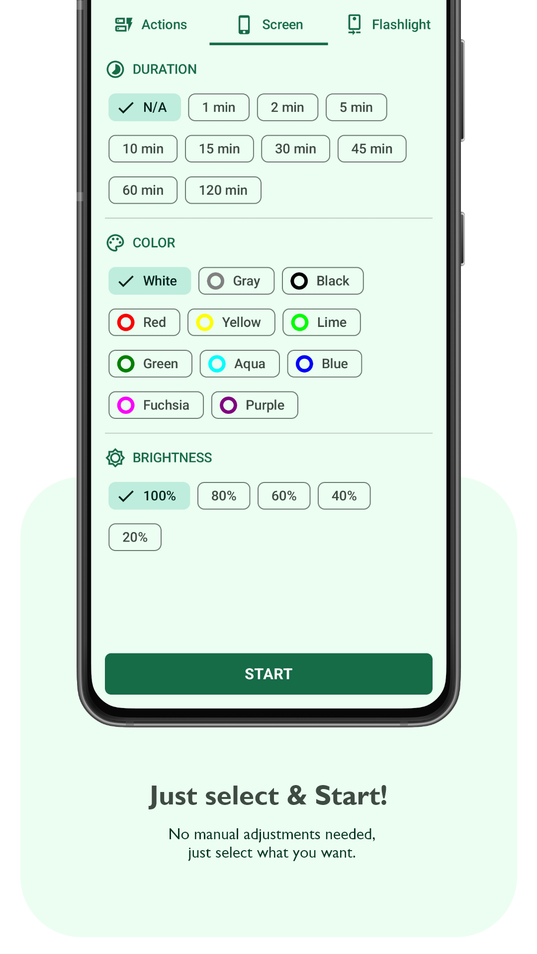Screenshot of Lumolight: Screen & Flashlight