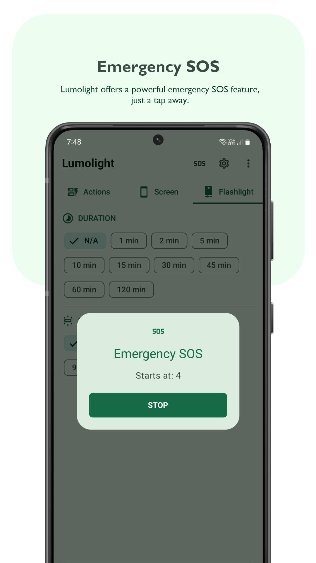 Screenshot of Lumolight: Screen & Flashlight