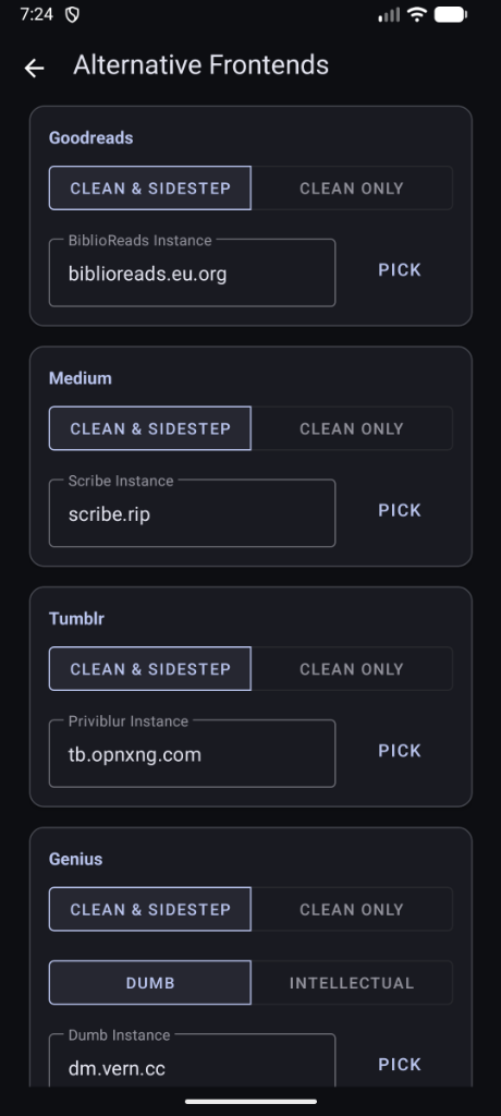 Screenshot of Sidestep