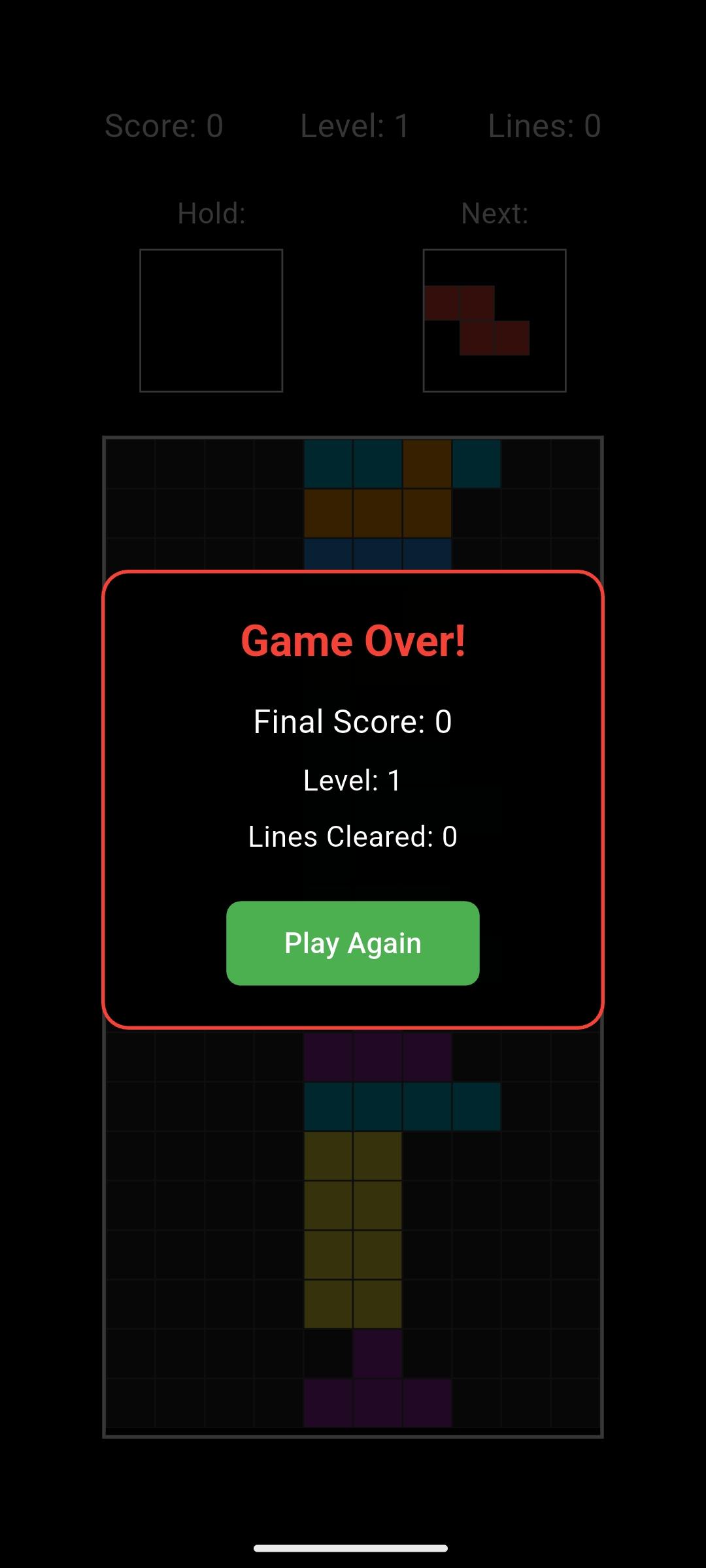 Screenshot of BlockDrop