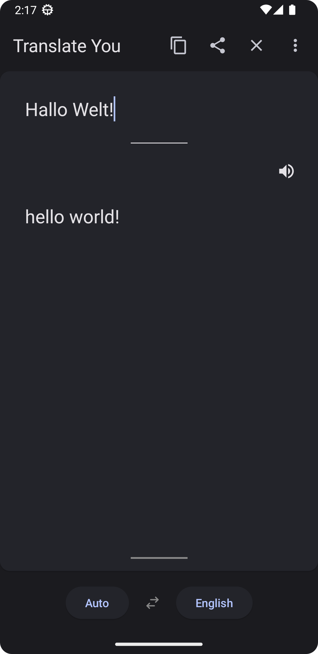 Screenshot of Translate You