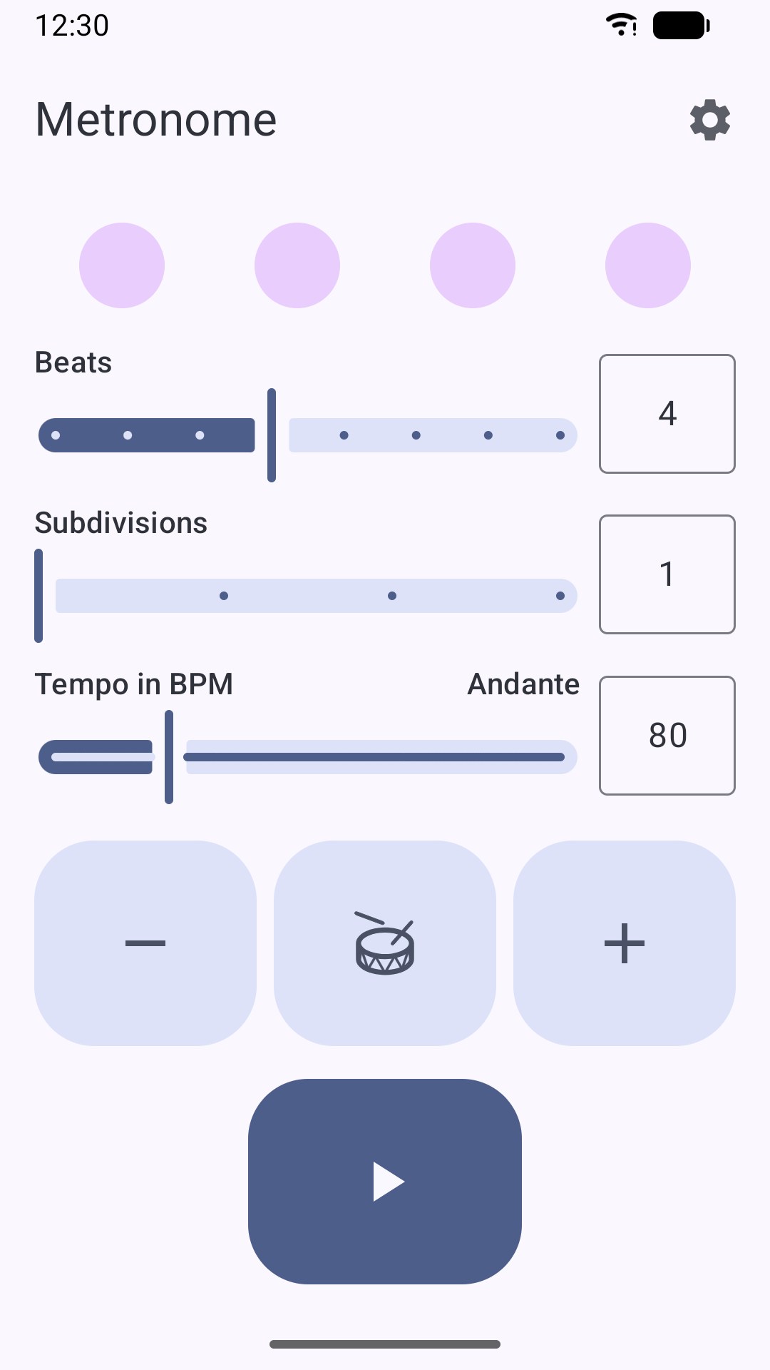 Screenshot of Metronome