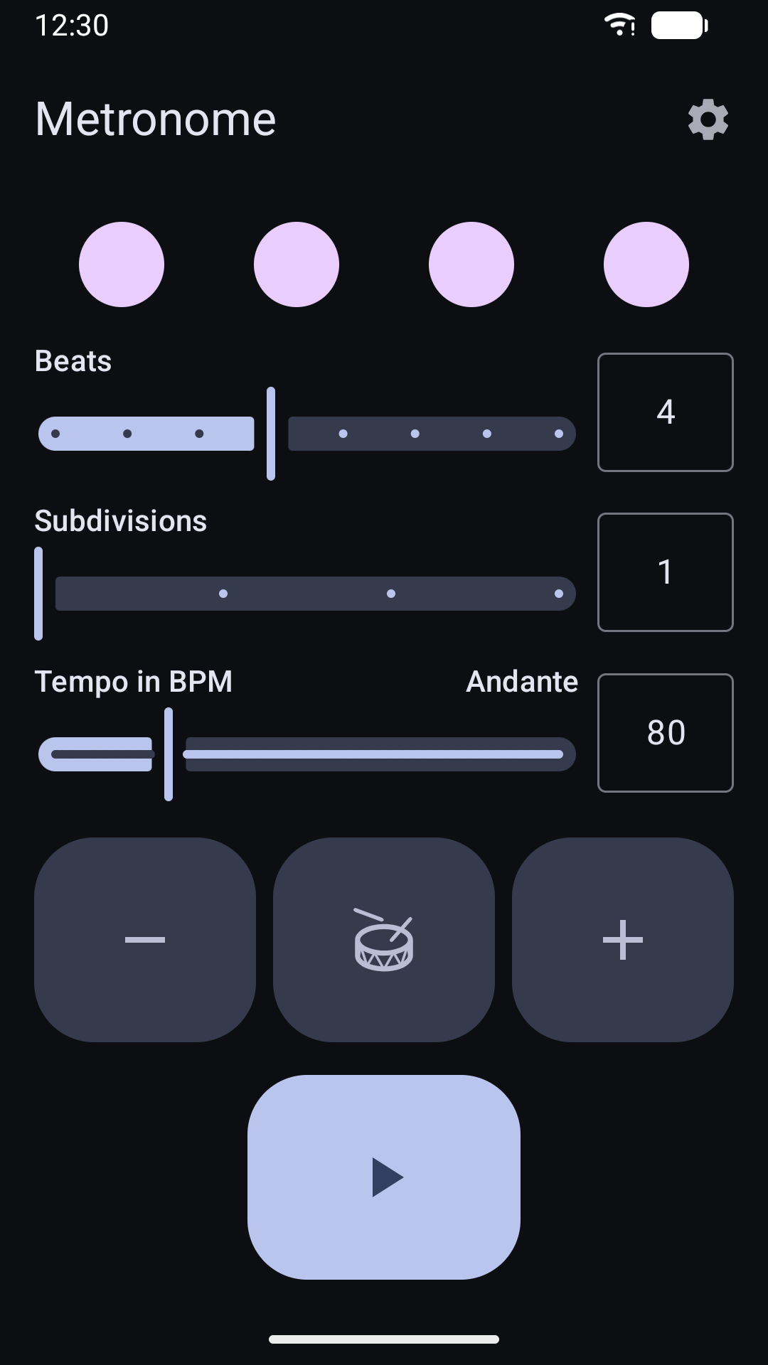 Screenshot of Metronome