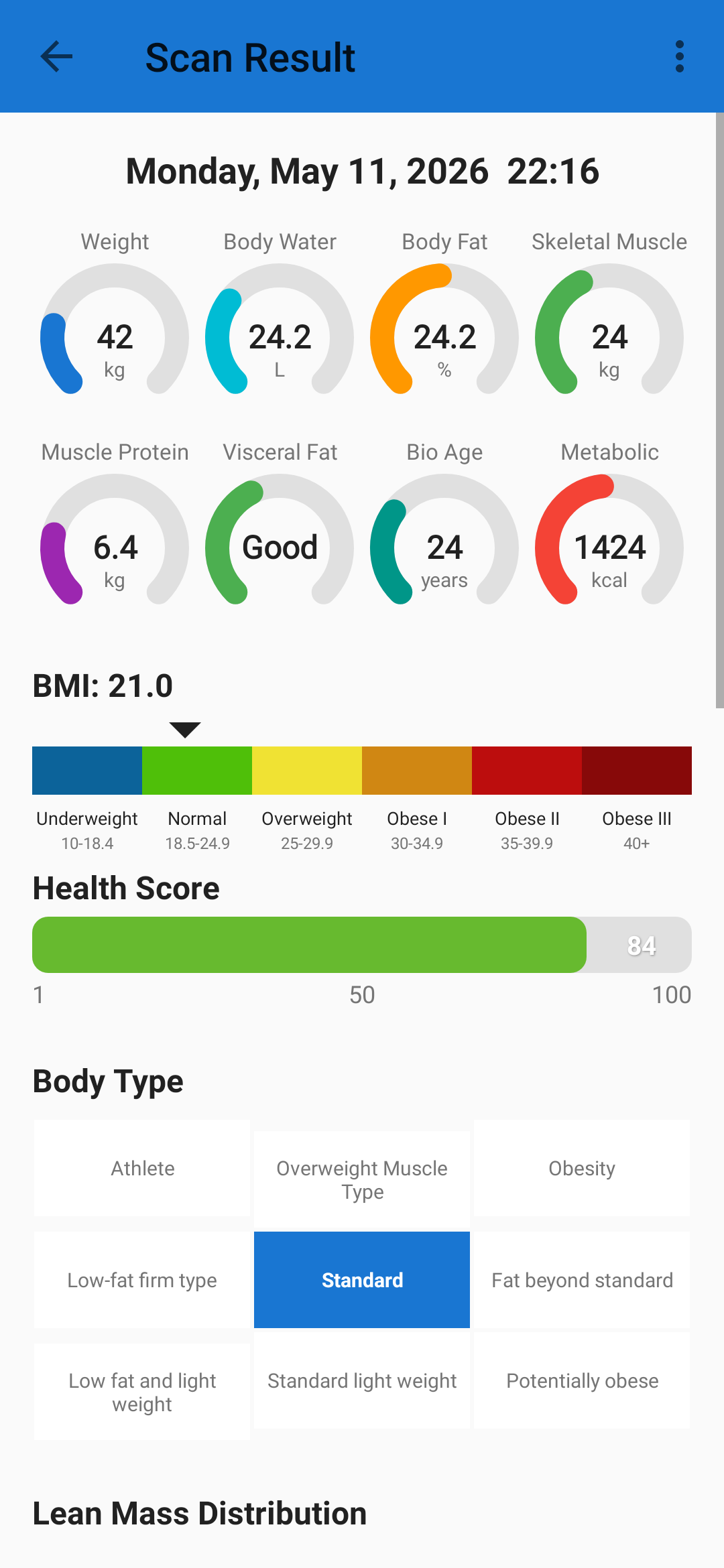 Screenshot of BodyCheck