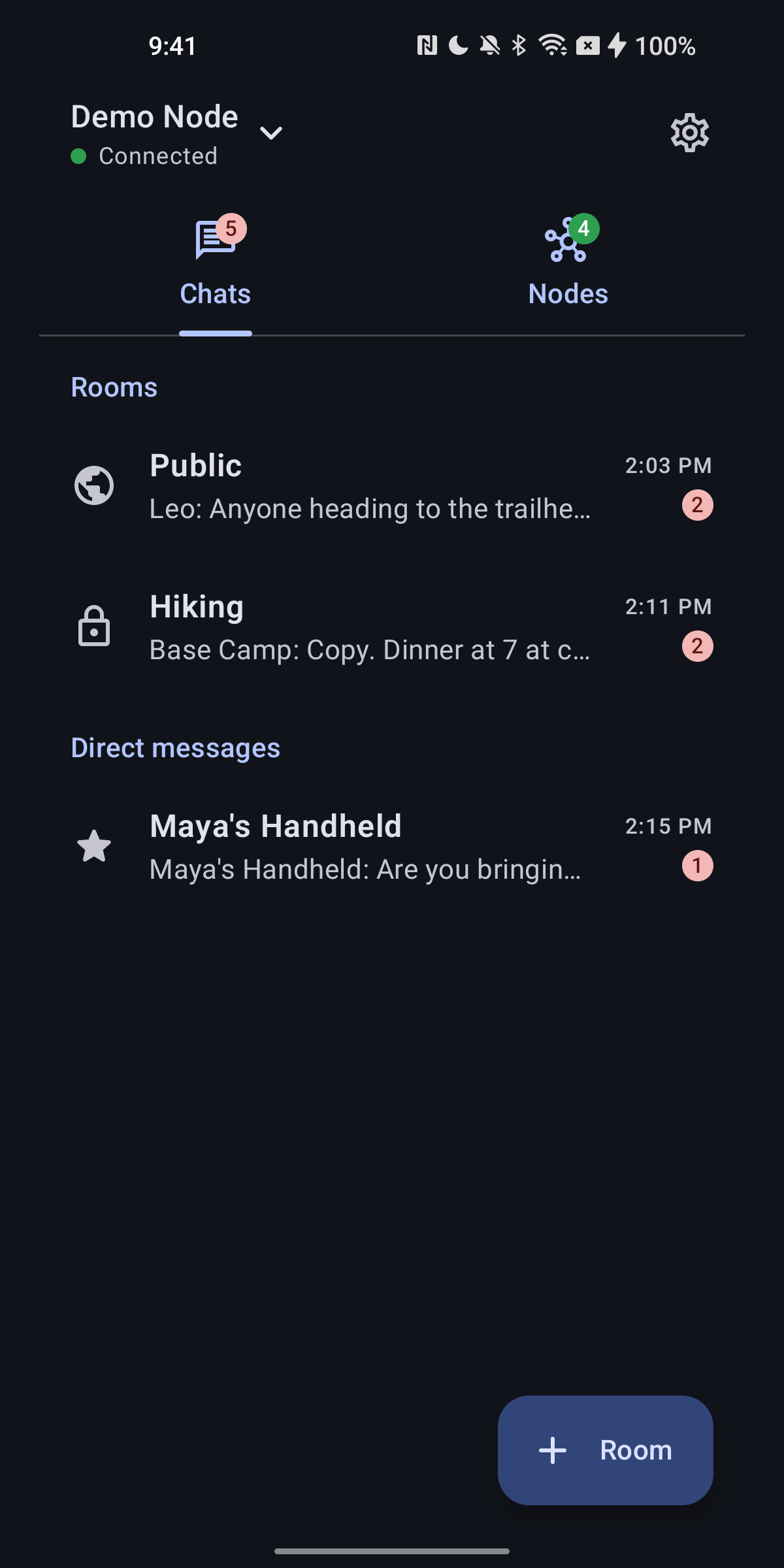 Screenshot of Mesh+ for Meshtastic