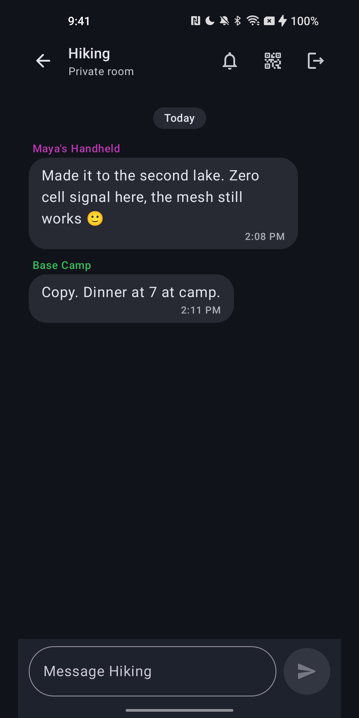 Screenshot of Mesh+ for Meshtastic