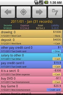 Screenshot of Daily Money