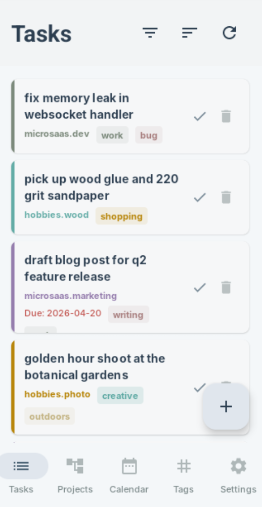 Screenshot of Fatto