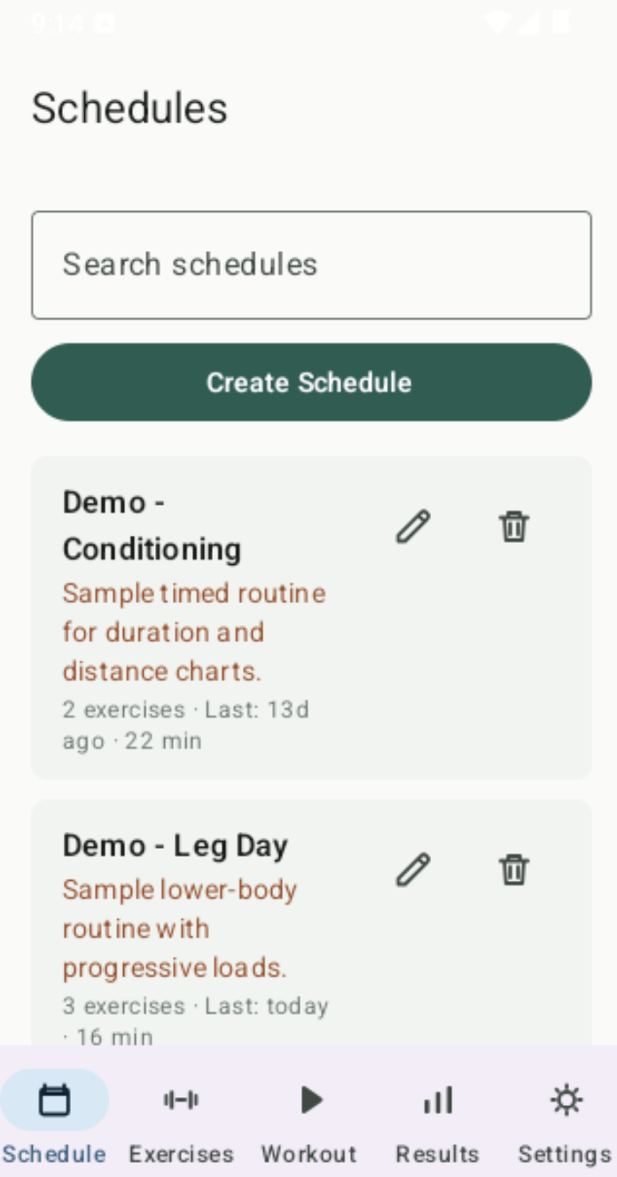 Screenshot of Gymbro