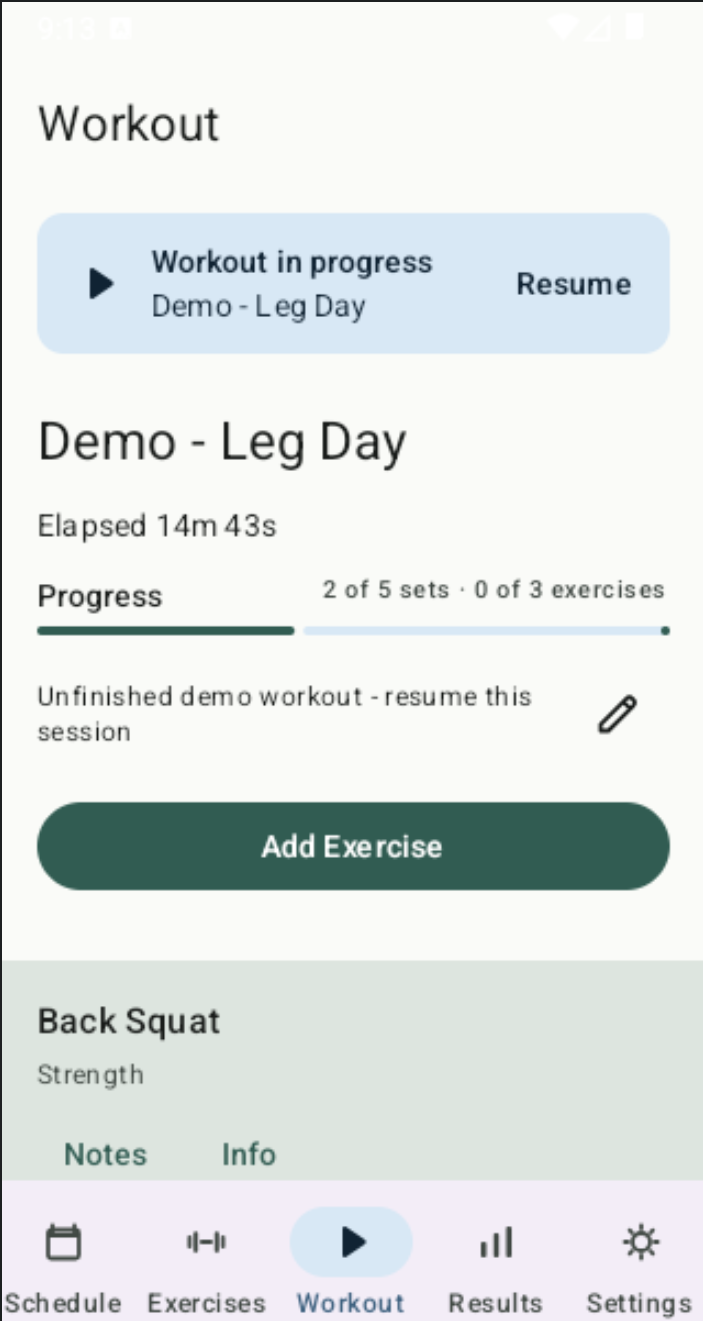 Screenshot of Gymbro