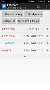 Screenshot of Simple Bitcoin Wallet