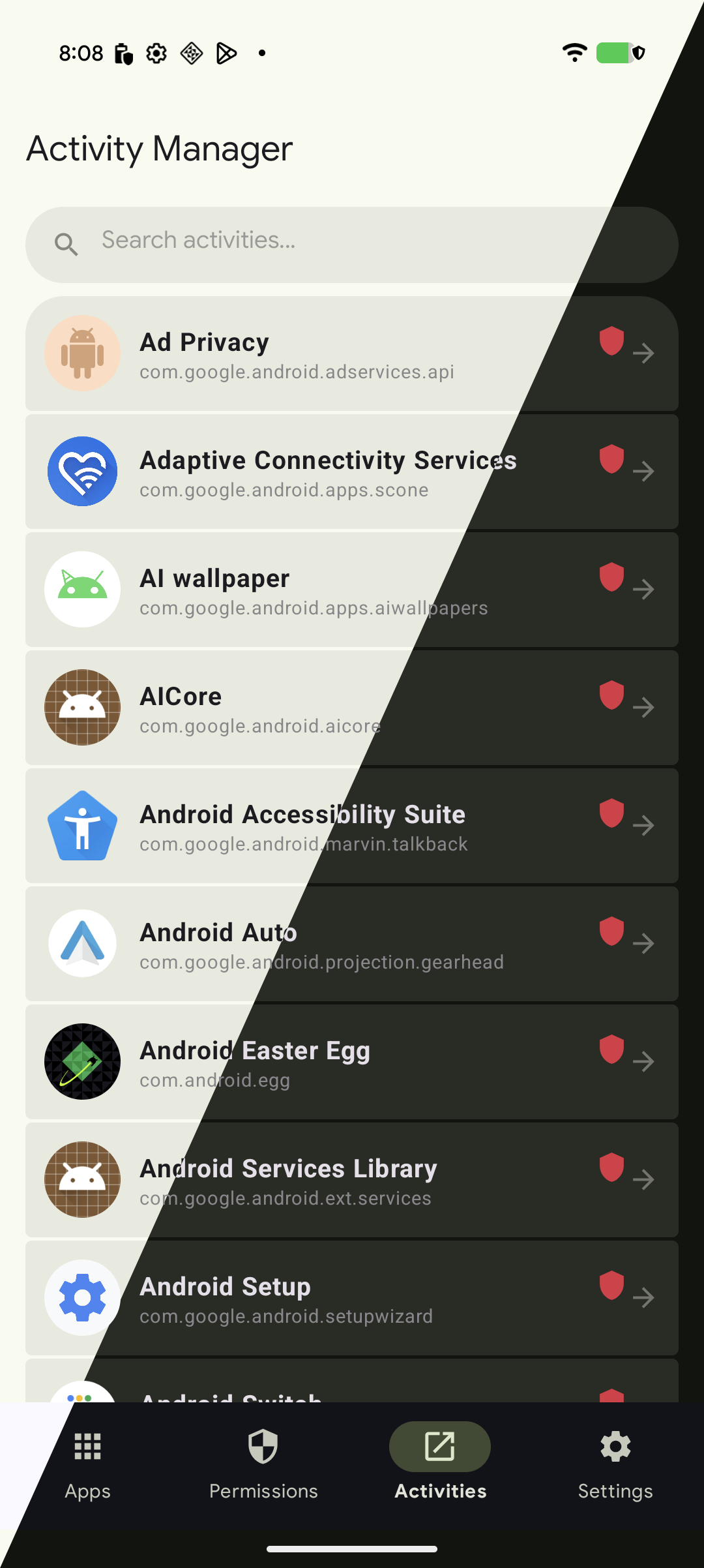 Screenshot of Buge App Manager
