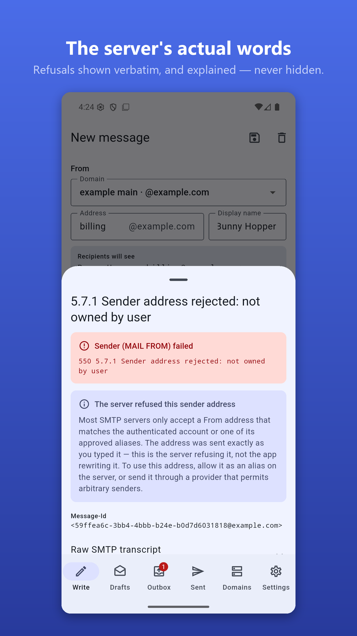 Screenshot of Manymail