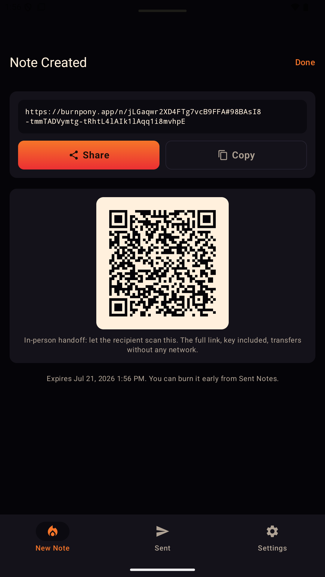 Screenshot of BurnPony