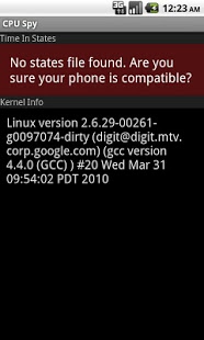 Screenshot of CPU Spy