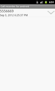 Screenshot of Call recorder for Android