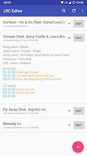 Screenshot of LRC Editor