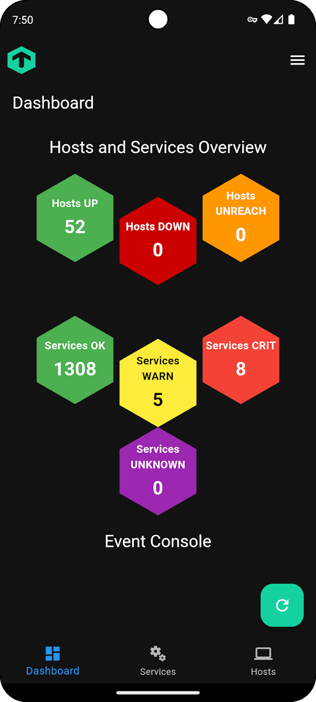 Screenshot of Unofficial CheckMK Monitoring