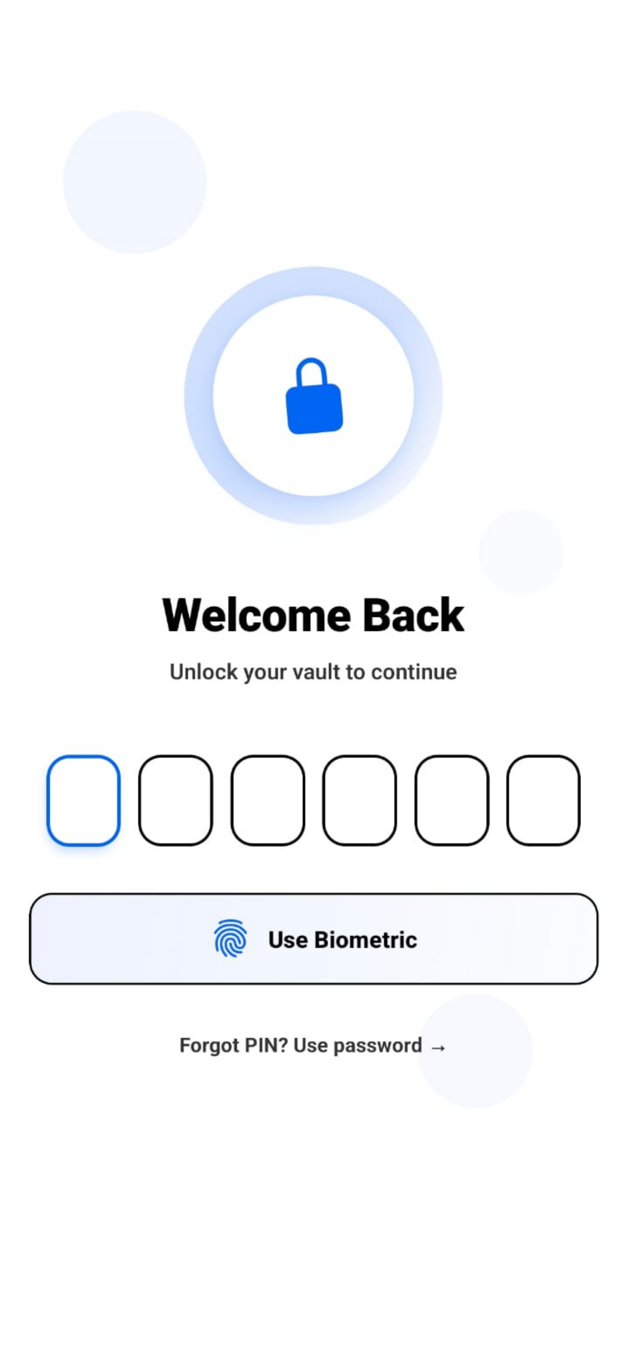 Screenshot of VaultX - Secure Password Manager