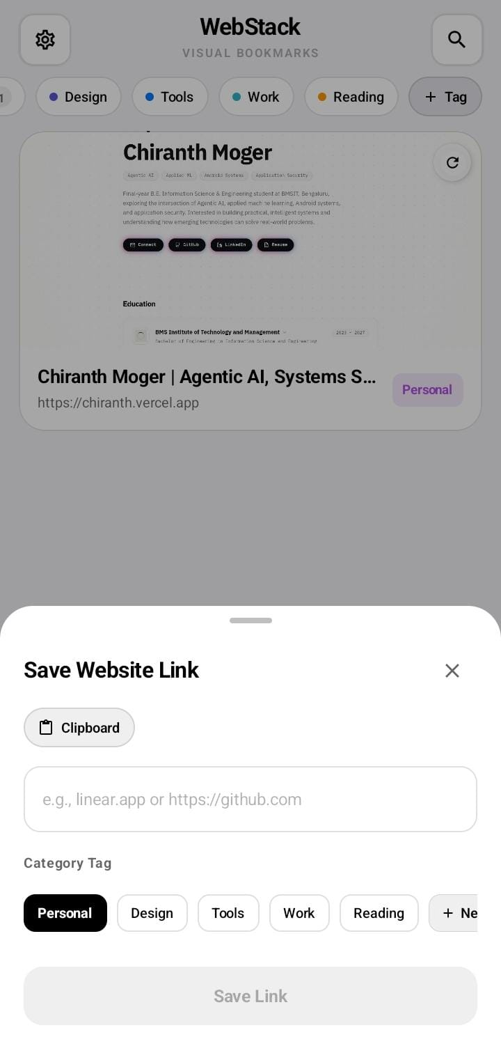 Screenshot of WebStack