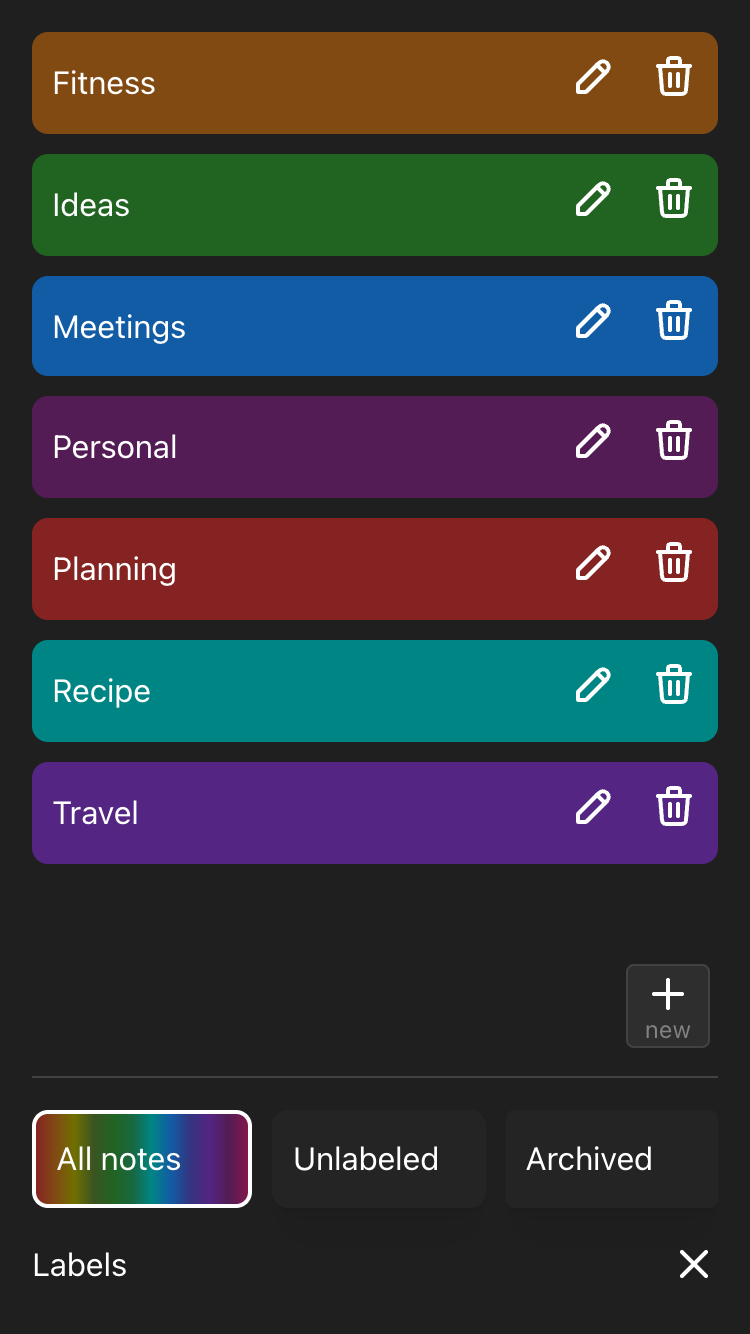 Screenshot of ciphernotes