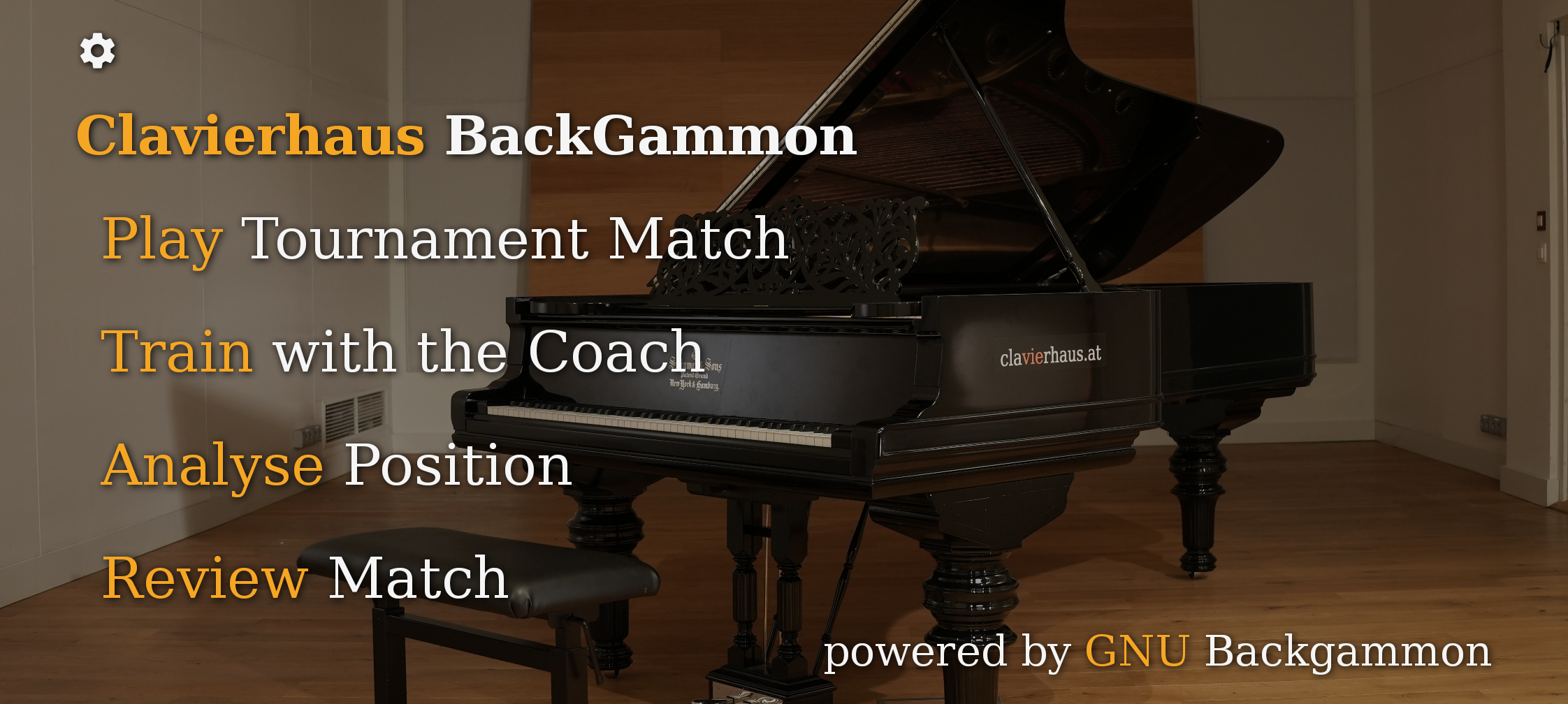 Screenshot of CBG -- Clavierhaus BackGammon