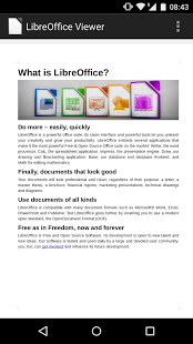 Screenshot of LibreOffice Viewer Beta