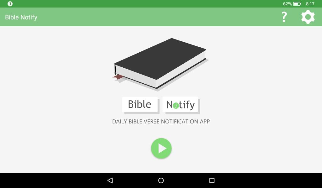 Screenshot of Bible Notify