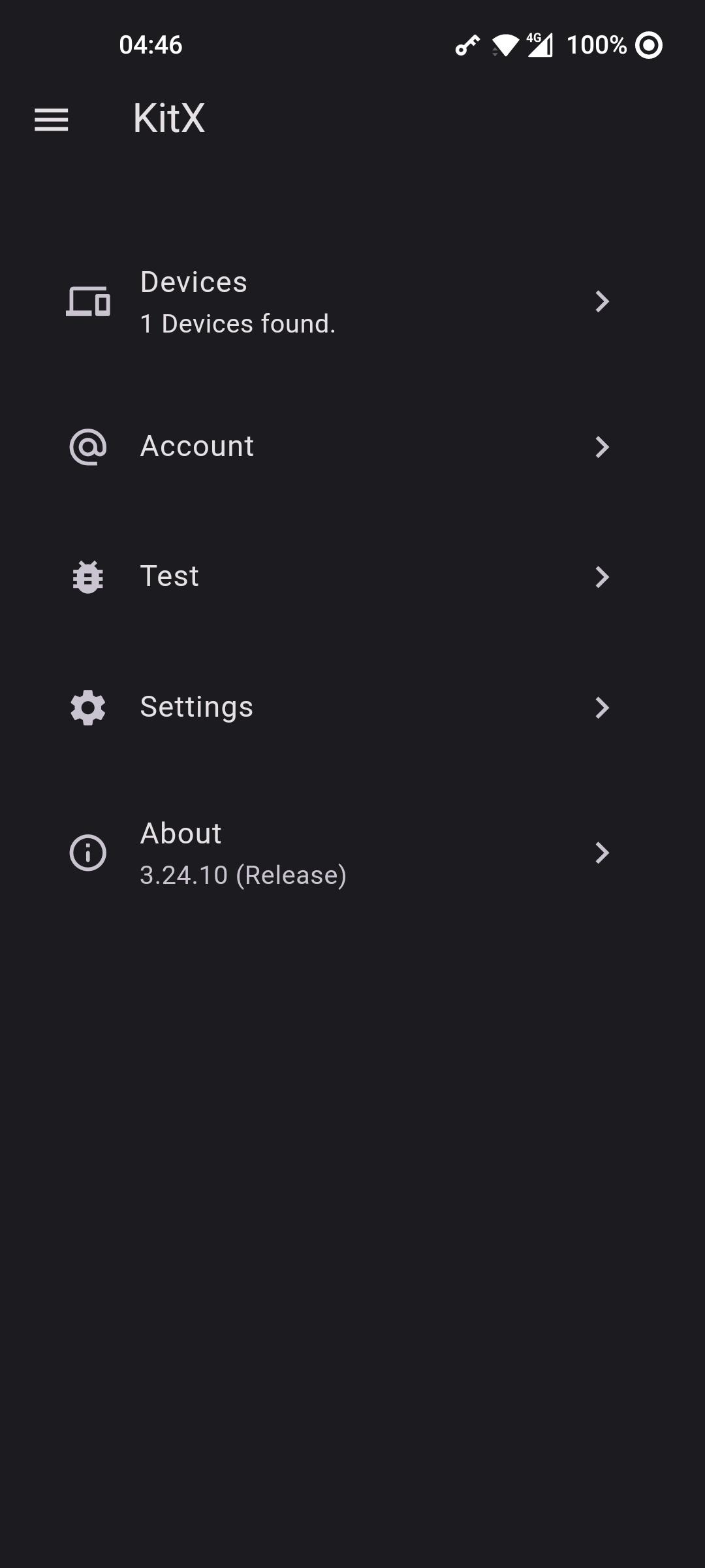 Screenshot of ﻿KitX Mobile