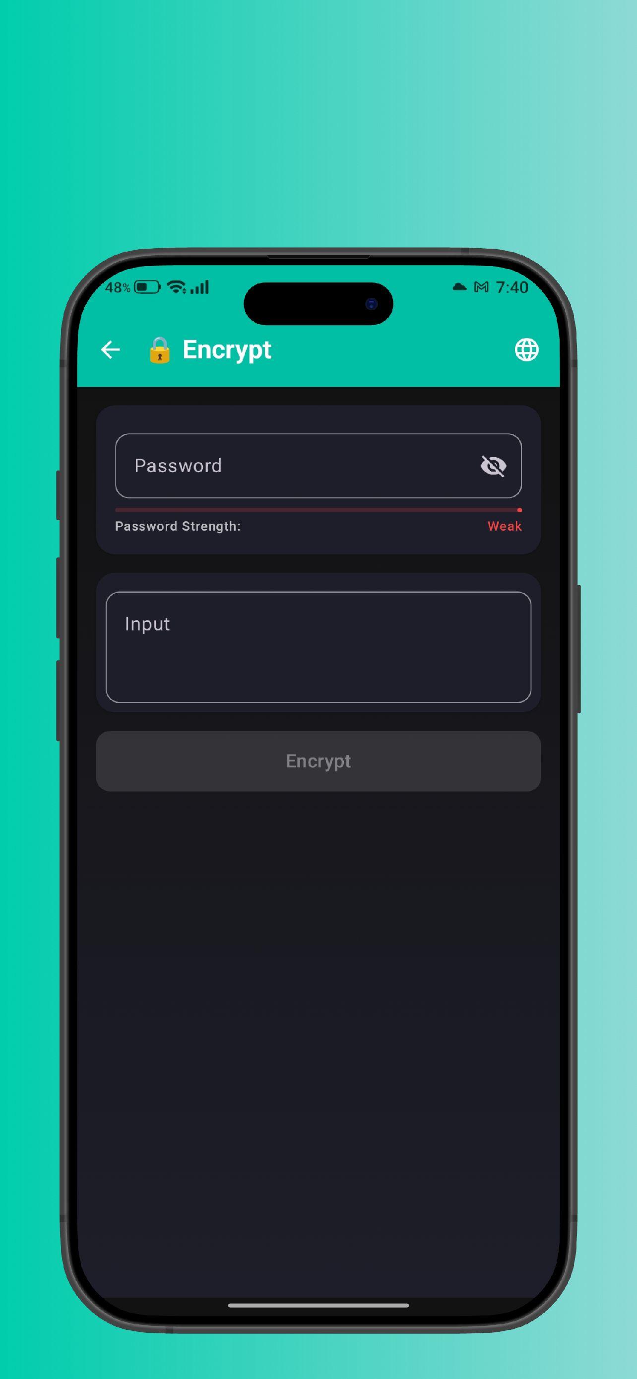 Screenshot of CryptoSafe