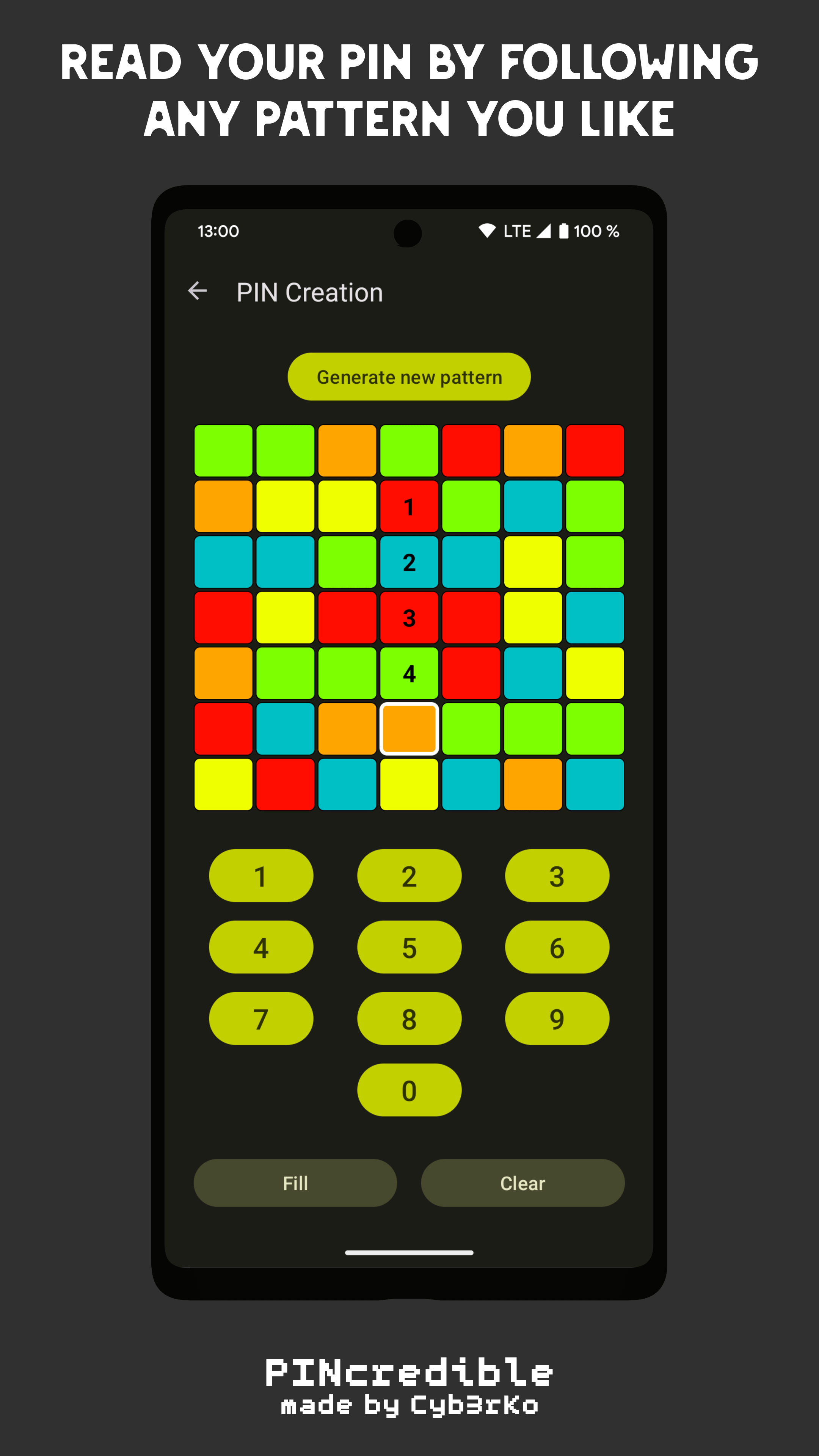 Screenshot of PINcredible - Secure PIN vault