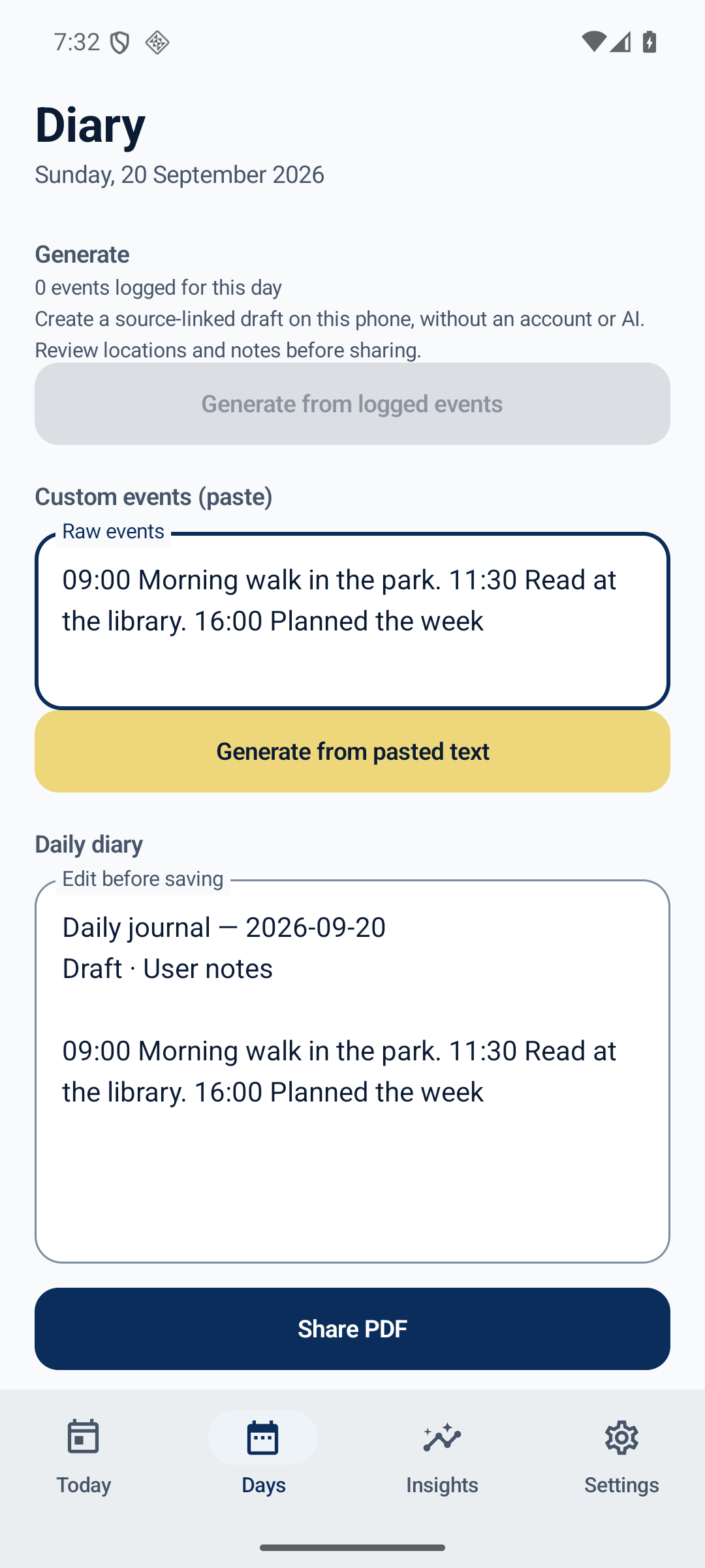 Screenshot of DailyBeat