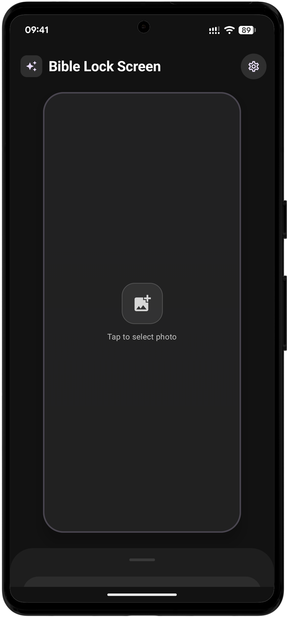 Screenshot of Bible Lock Screen