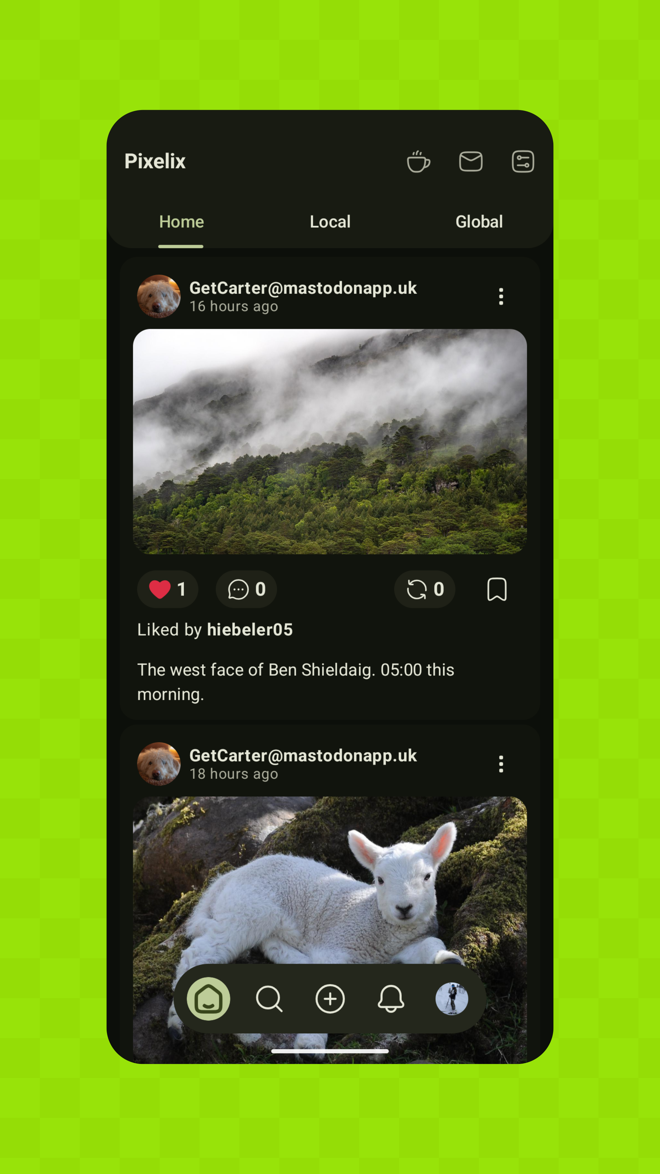Screenshot of Pixelix