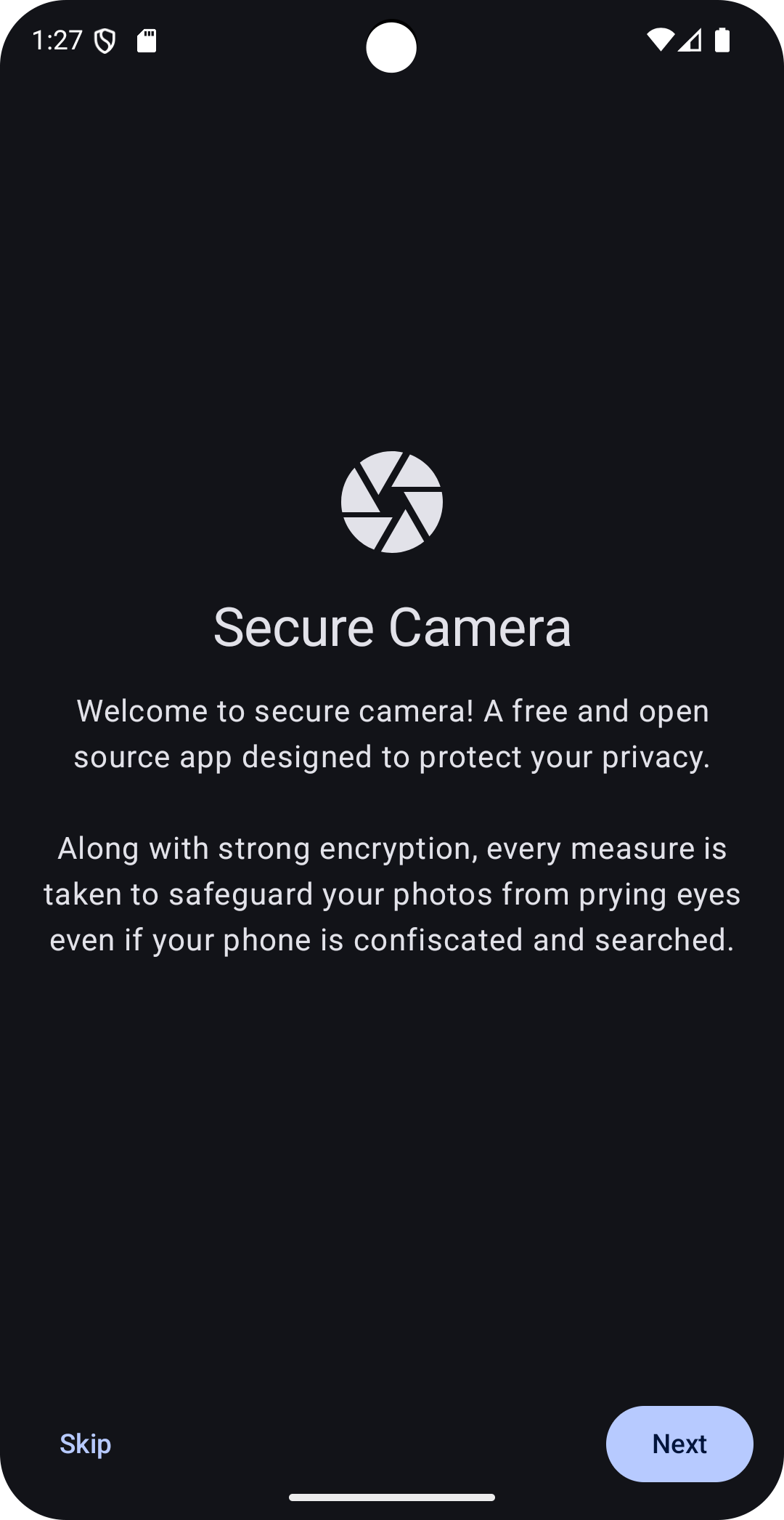 Screenshot of SnapSafe