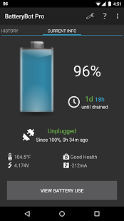 Screenshot of BatteryBot Pro