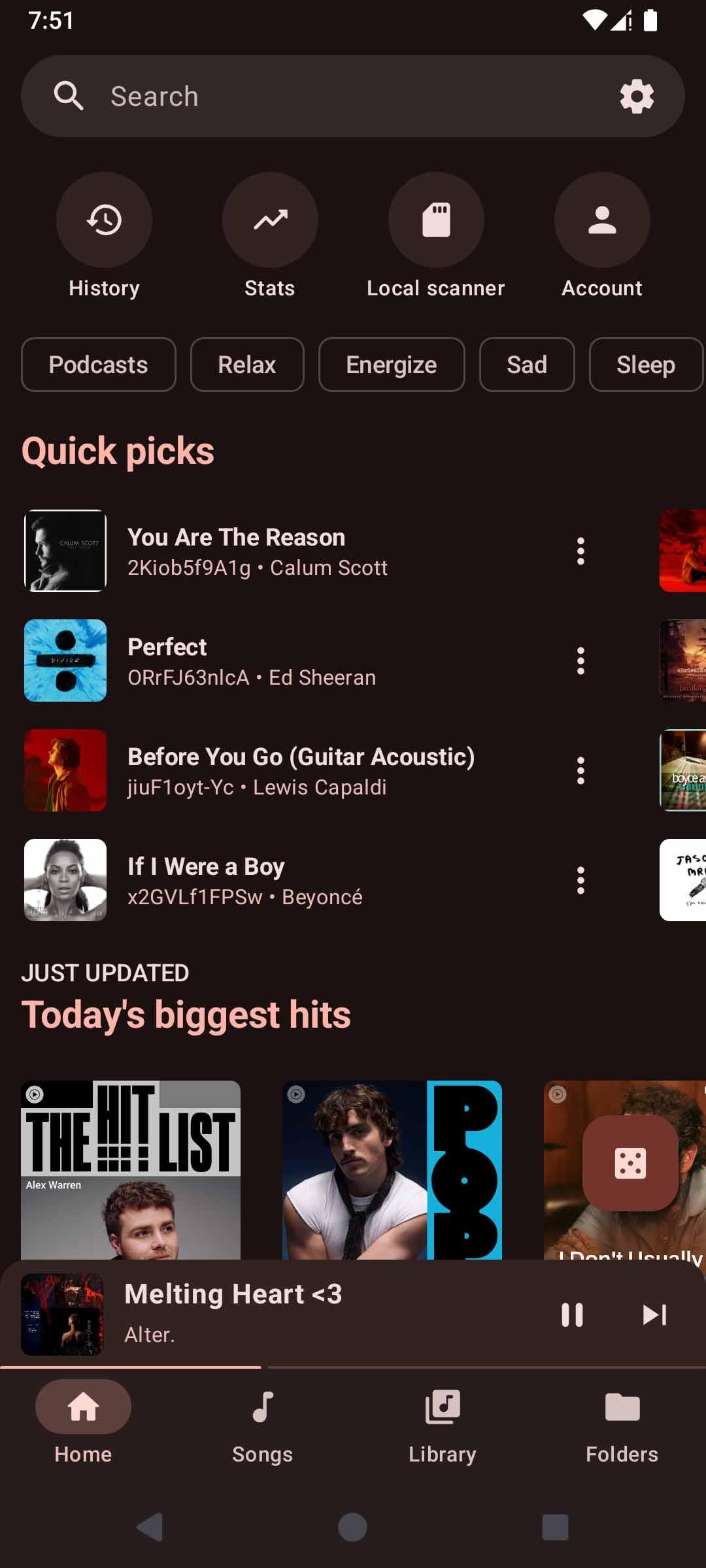 Screenshot of OuterTune