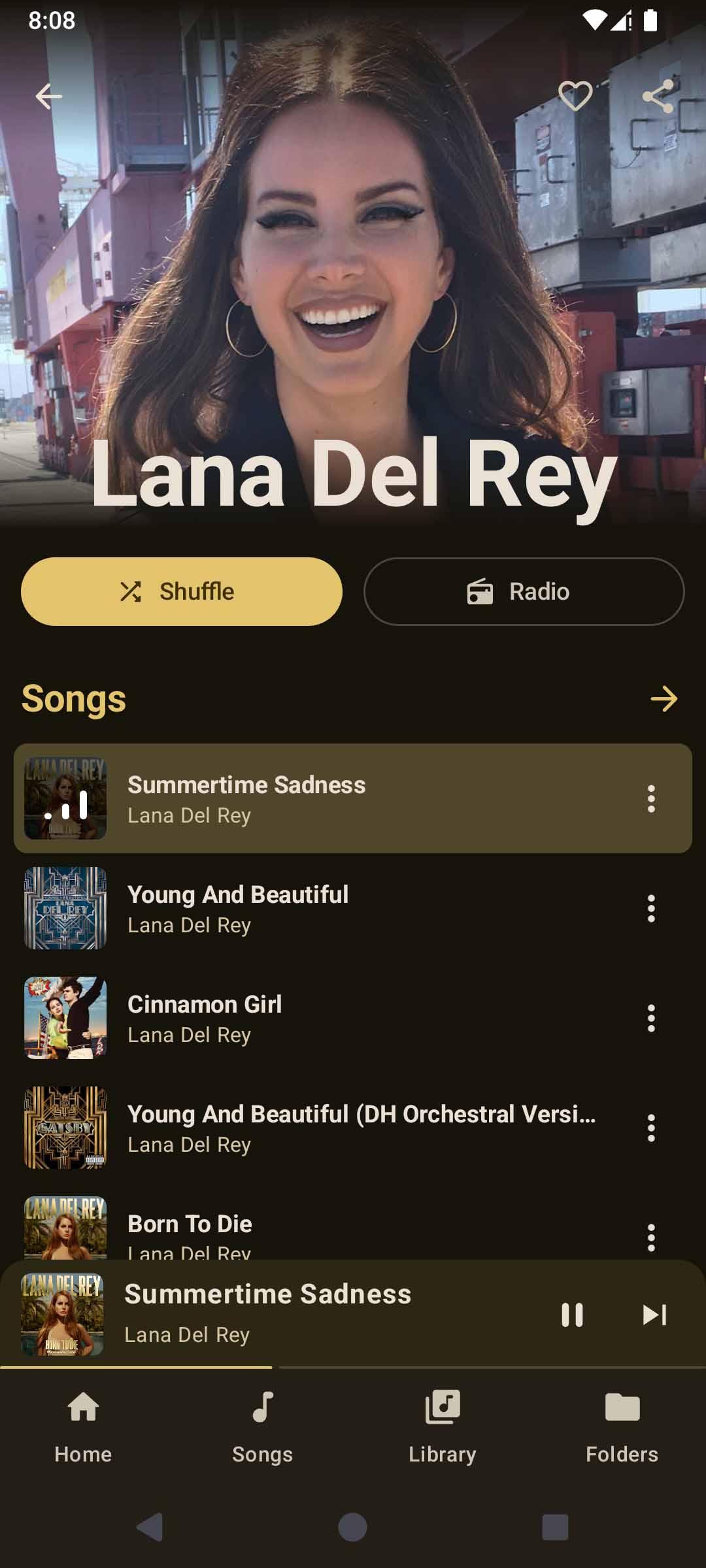 Screenshot of OuterTune
